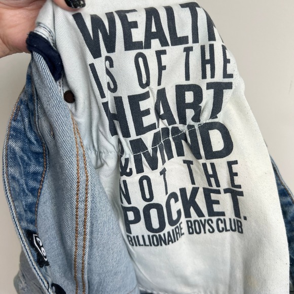 Billionaire Boys Club Distressed Embroidered Patch Skinny Jeans‎ UFO Cactus 38 - Picture 11 of 12